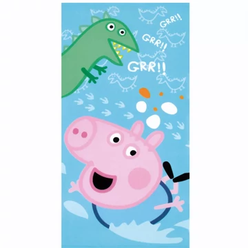 Peppa malac Dino fürdőlepedő, strand törölköző 70x140cm (Fast Dry)