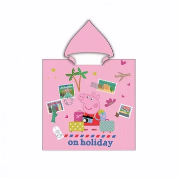 Peppa malac Holiday strand törölköző poncsó 55x110 cm