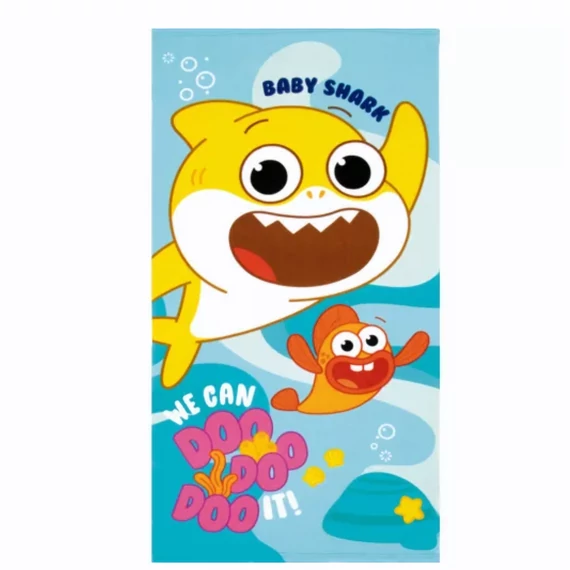 Baby Shark Doo It fürdőlepedő, strand törölköző 70x140cm (Fast Dry)