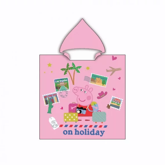 Peppa malac Holiday strand törölköző poncsó 55x110 cm