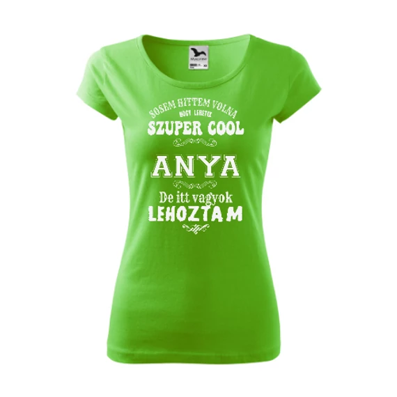 Sosem Hittem Volna Almazöld Szűkített Női Póló