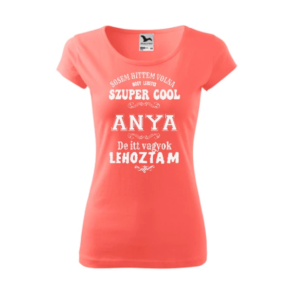 Sosem Hittem Volna Coral Szűkített Női Póló