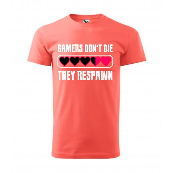 Gamers Don't Die Coral Férfi Póló