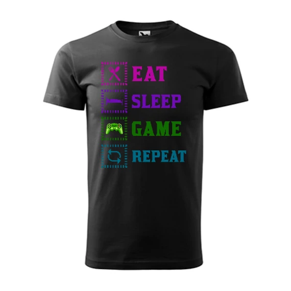 Gamer Fekete Férfi Póló