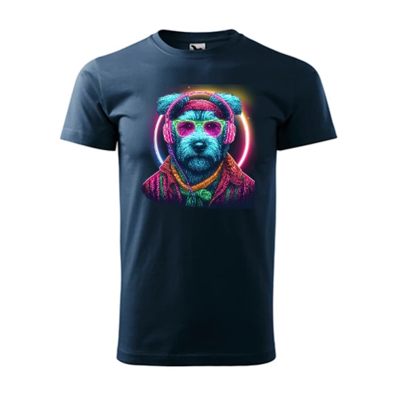 Neon Kutya Tengerészkék Férfi Póló
