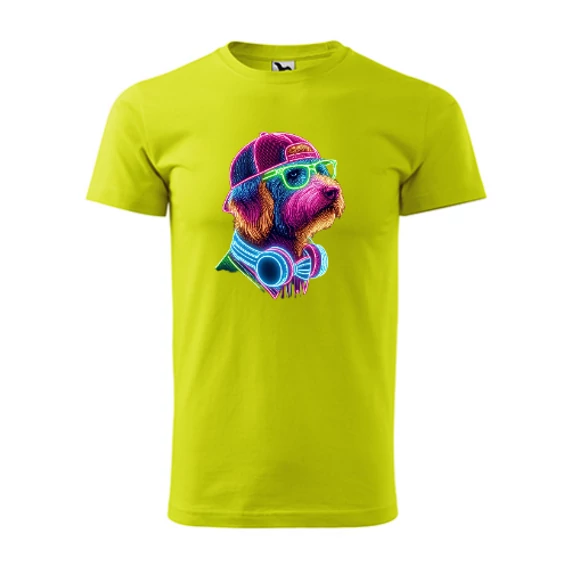 Neon Kutya 2 Lime Férfi Póló