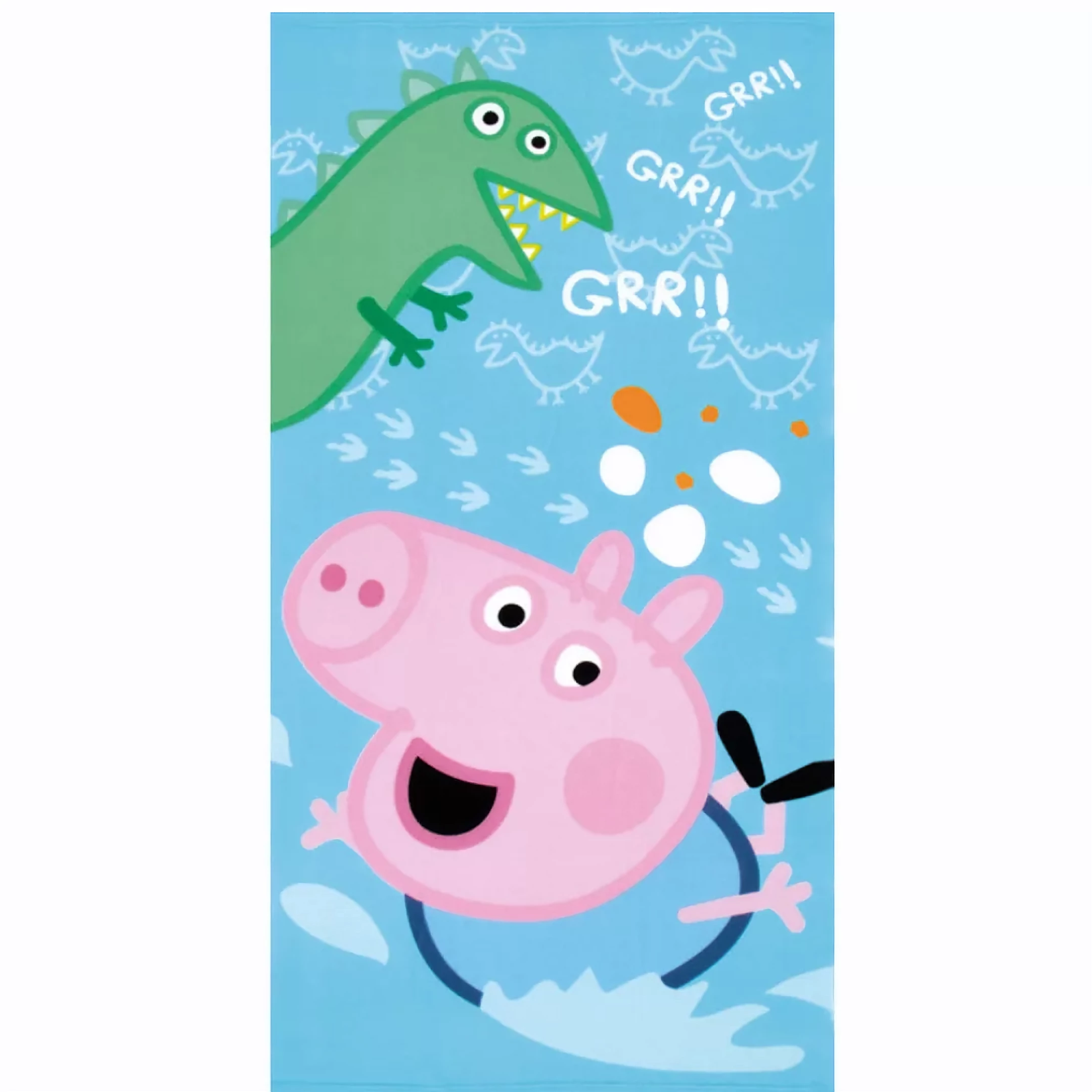 Peppa malac Dino fürdőlepedő, strand törölköző 70x140cm (Fast Dry)