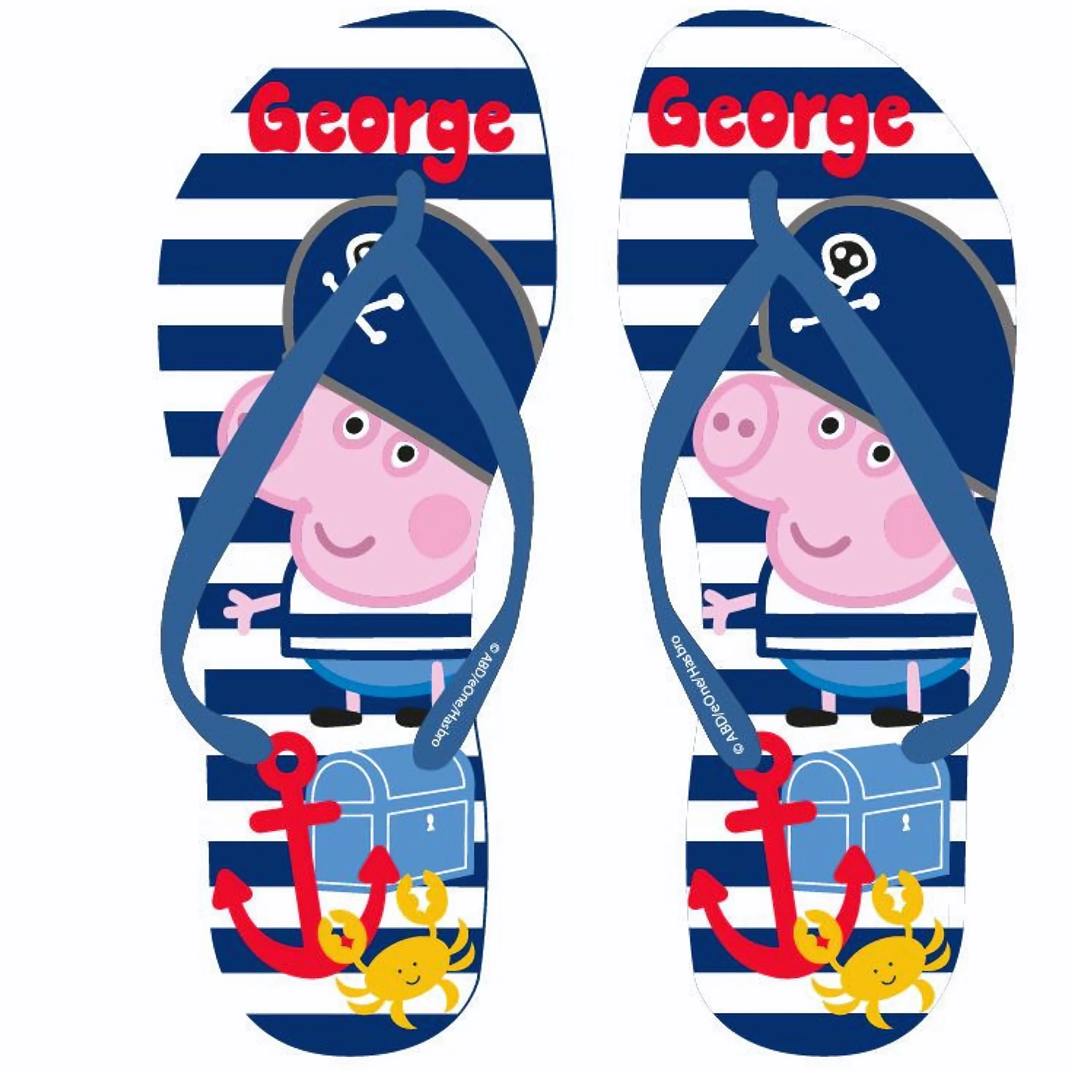 Peppa Malac Pirate gyerek papucs, Flip-Flop 24-29