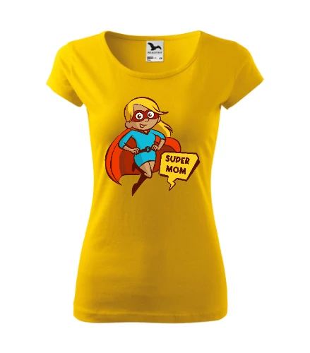 Super Mom Citrom Szűkített Női Póló