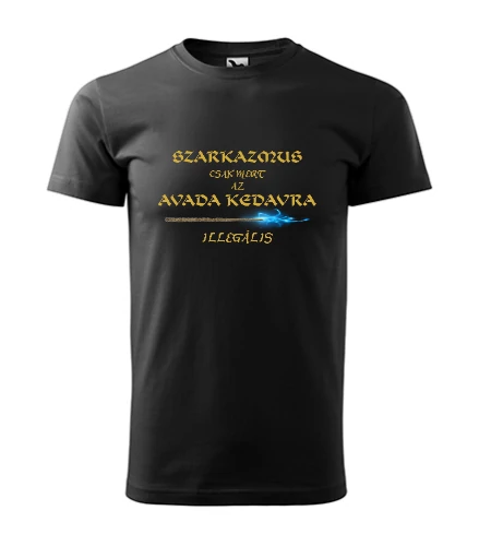 Avada Kedavra Fekete Férfi Póló