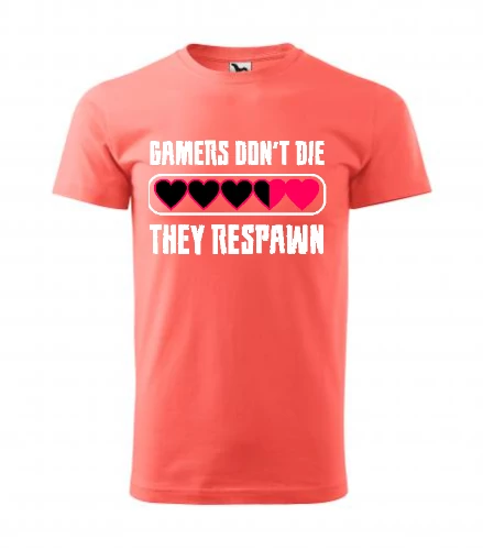 Gamers Don't Die Coral Férfi Póló