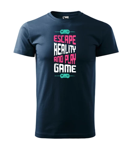Escape Reality Tengerészkék Férfi Póló
