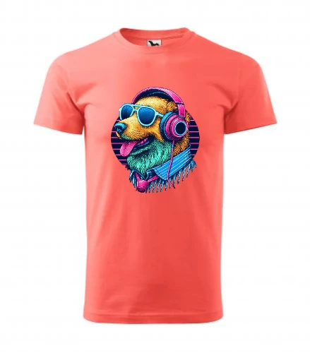 Neon Kutya 3 Coral Férfi Póló