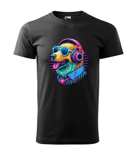 Neon Kutya 3 Fekete Férfi Póló